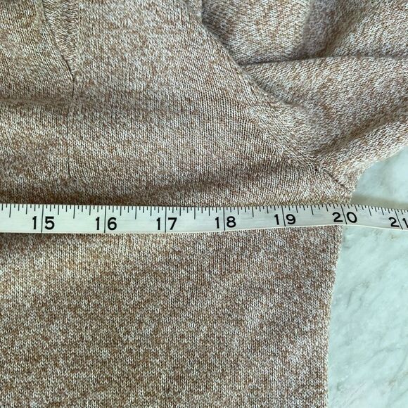 Nic + Zoe cotton open front heathered oatmeal open front cardigan size S - Picture 7 of 8